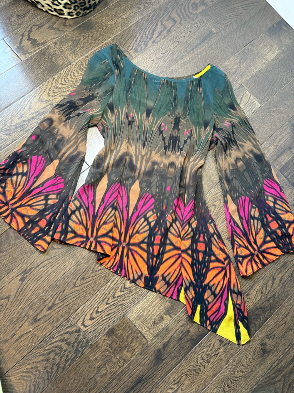 bebe Colourful Butterfly Printed Fairy Top